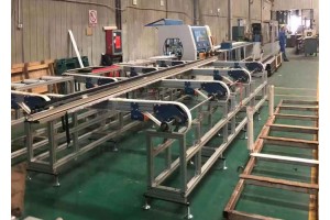 Hiefficiency roll-forming machine for thrmal break profles